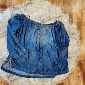 Off the Shoulder Top Denim